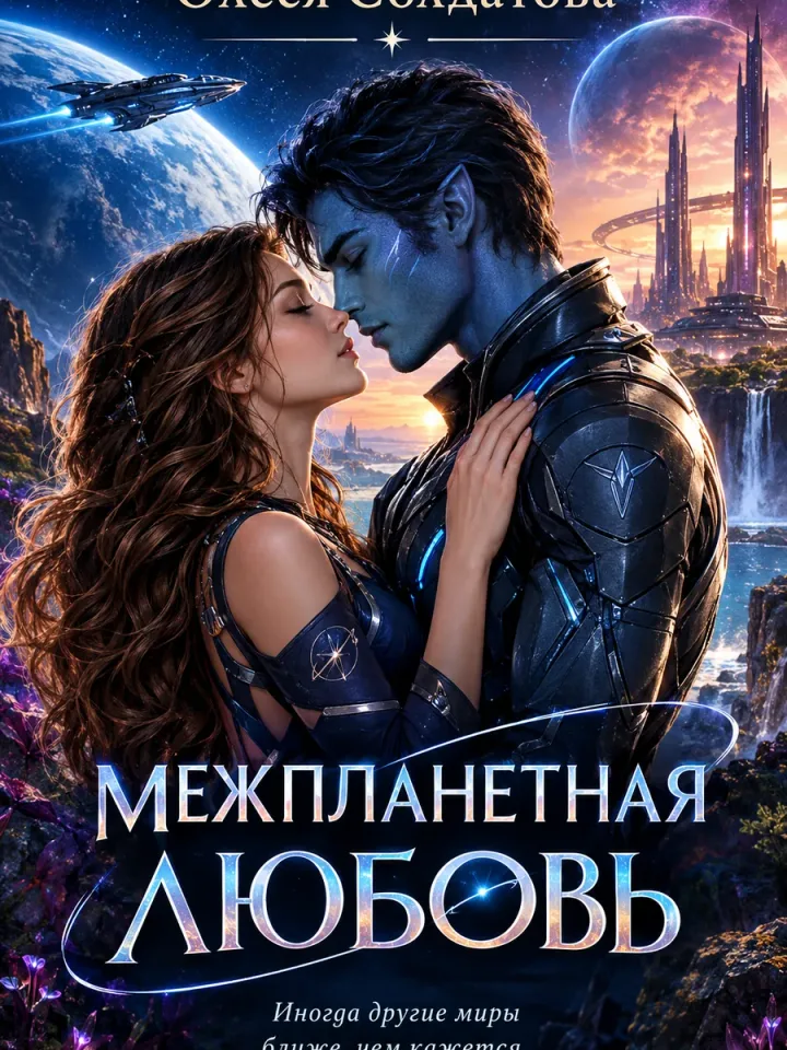 Обложка книги «Межпланетная любовь» — @OlesyaSoldatova