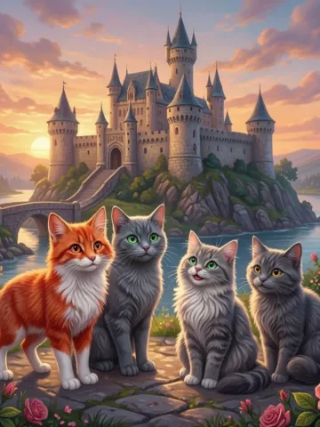 Обложка книги «Как коты спасли королевство»