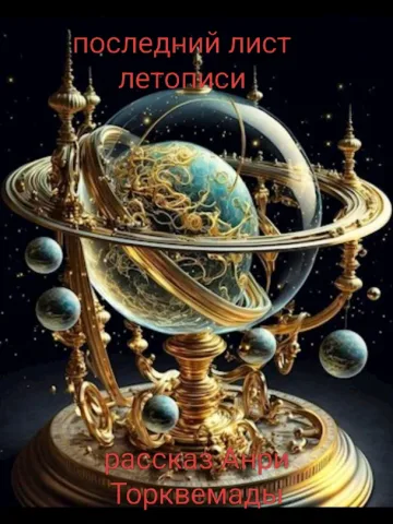 Обложка книги «Последний лист летописи» — Анри Торквемада