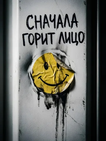 Обложка книги «Сначала горит лицо» — Razdor Razdor